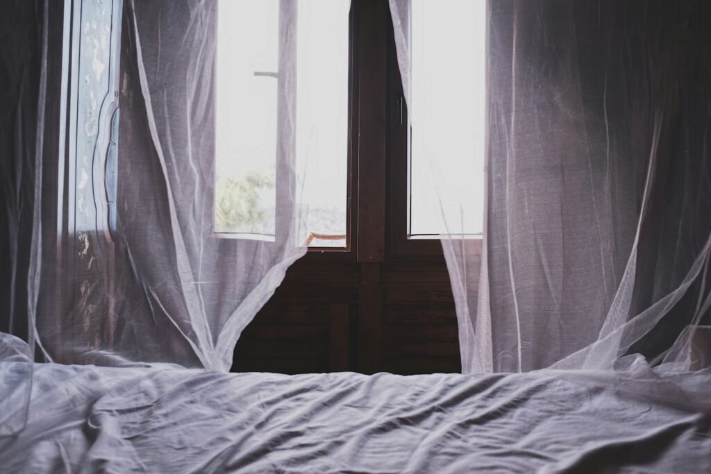 Bright white bedroom